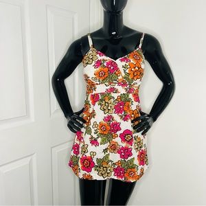 CATO Floral Padded Tank Top